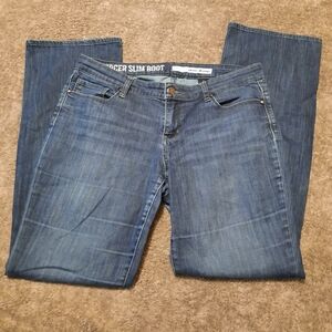 Sz12 Dkny Blue Boot Cut Jeans Classic Denim Style